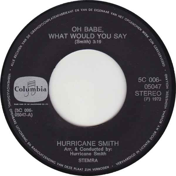 Hurricane Smith - Oh Babe, What Would You Say