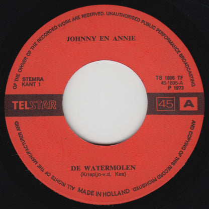 Johnny Hoes & Annie de Reuver - Watermolen Vinyl Singles Vinyl Goed / Hoes Generic