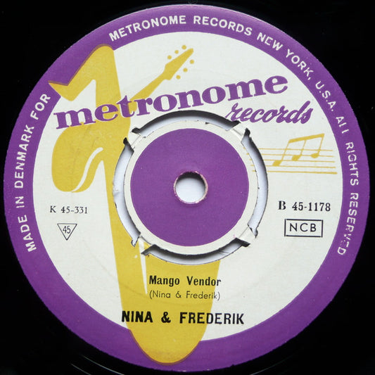 Nina & Frederik - Maladie D'Amour Vinyl Singles Vinyl Zeer Goed / Hoesje Generic "VINYLSINGLES.NL"