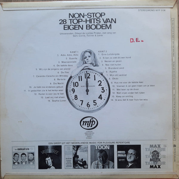 Orkest De Vrolijke Piraten - Non-Stop 28 Top-Hits Van Eigen Bodem (LP) 50115 Vinyl LP Goede Staat