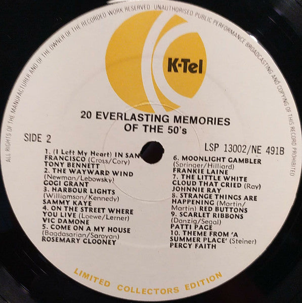 Various - 40 Wonderful Memories (LP) 42587 Vinyl LP VINYLSINGELS.NL