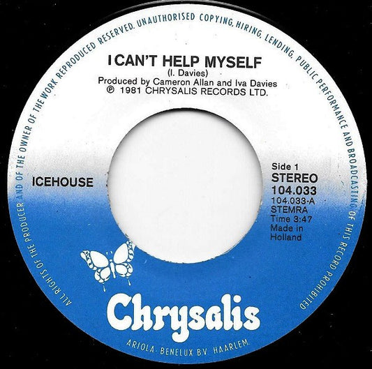 Icehouse - Can't Help Myself Vinyl Singles Vinyl (VG) <br> Hoes Generic
