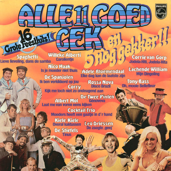 Various - Alle 11 Goed Gek! En 5 Nóg Gekker! (LP) Vinyl LP Goede Staat