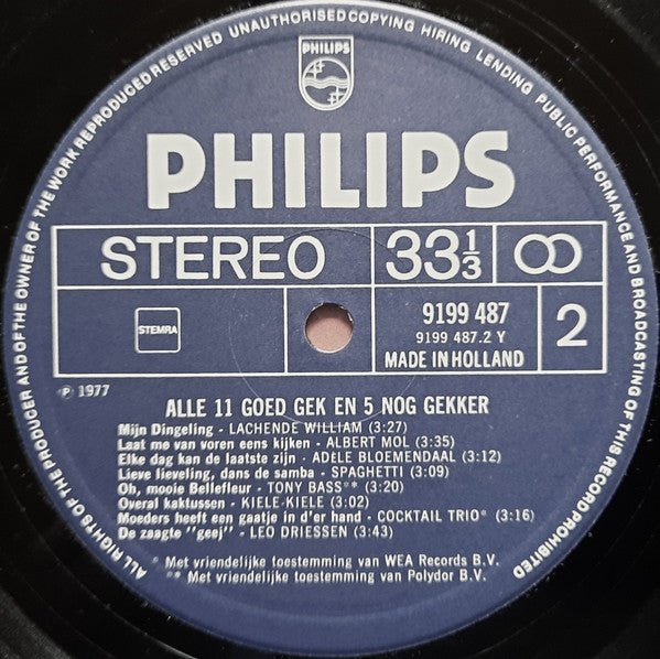 Various - Alle 11 Goed Gek! En 5 Nóg Gekker! (LP) 48724