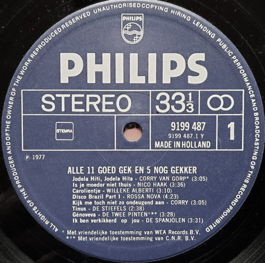 Various - Alle 11 Goed Gek! En 5 Nóg Gekker! (LP) 48724