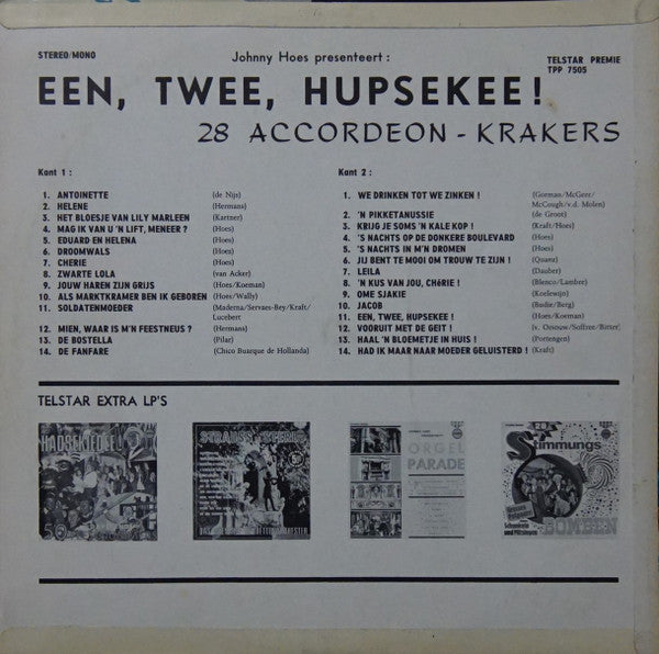 Various - Een, Twee, Hupsekee! - 28 Accordeonkrakers (LP) Vinyl LP Vinyl Zeer Goed / Hoesje Goed "VINYLSINGLES.NL"