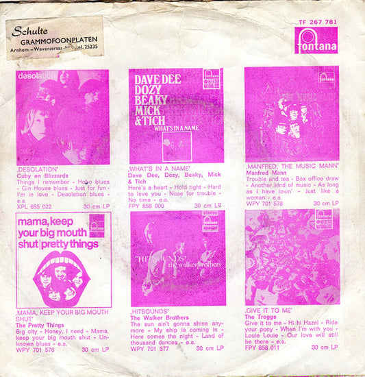 Herd - Paradise Lost Vinyl Singles Vinyl Zeer Goed / Hoesje Goed "VINYLSINGLES.NL"