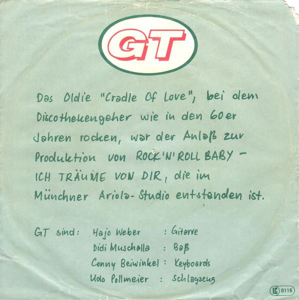 GT - Rock'n Roll Baby - Ich Träume Von Dir 39364 Vinyl Singles Goede Staat