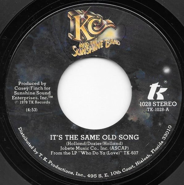 KC & The Sunshine Band - It's The Same Old Song Vinyl Singles Vinyl Goed / Hoes Generic