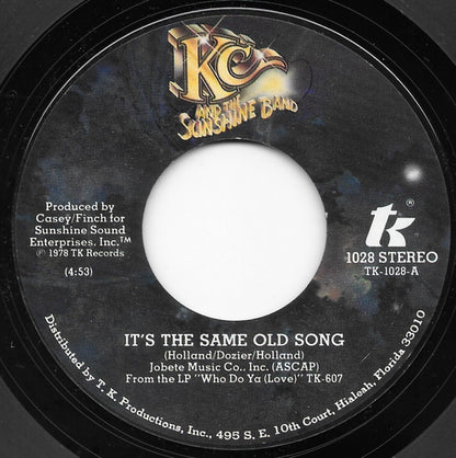 KC & The Sunshine Band - It's The Same Old Song Vinyl Singles Vinyl Goed / Hoes Generic