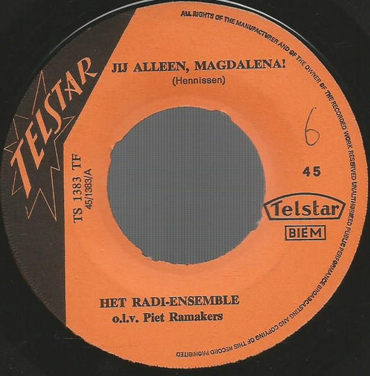Radi-Ensemble - Jij Alleen, Magdalena Vinyl Singles Vinyl Goed / Hoes Generic