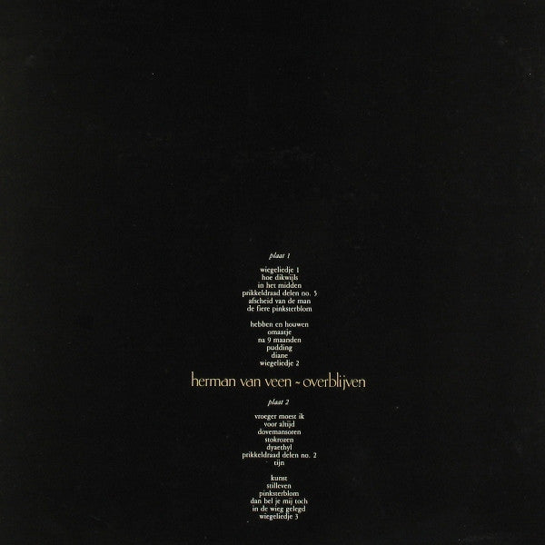 Herman van Veen - Overblijven (LP) Vinyl LP Dubbel Vinyl Very Good (VG) <br> Hoes Good Plus (G+)