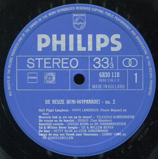 Various - De Reuze Mini-Hitparade! Deel 2 (LP) 46213