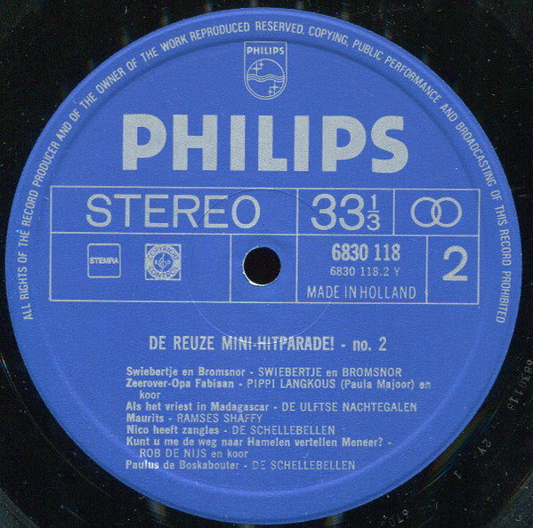 Various - De Reuze Mini-Hitparade! Deel 2 (LP) 46213 Vinyl LP Goede Staat