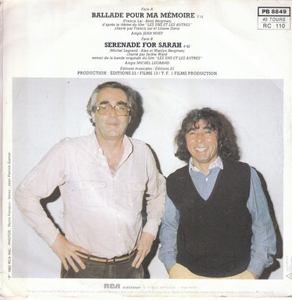 Francis Lai, Michel Legrand - Extraits De La Bande Originale Du Film Les Uns Et Les Autres Vinyl Singles Vinyl Very Good (VG) <br> Hoes Good Plus (G+)