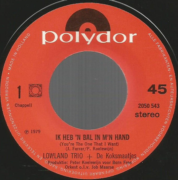 Lowland Trio & De Koksmaatjes - Ik Heb 'n Bal In M'n Hand 36855 Vinyl Singles Hoes: Generic