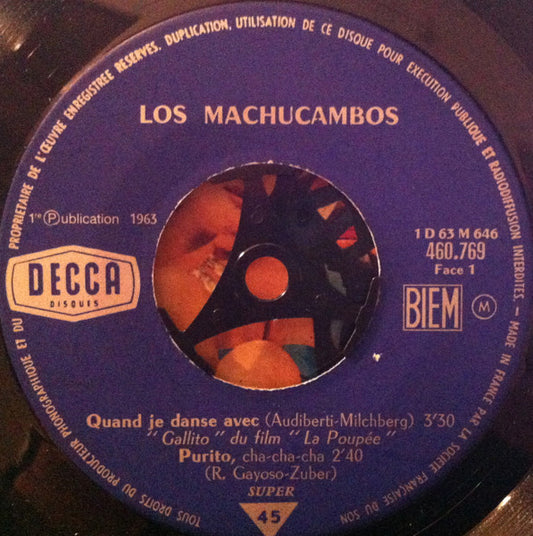 Los Machucambos - Quand Je Danse Avec Vinyl Singles EP Vinyl Goed / Hoes Generic