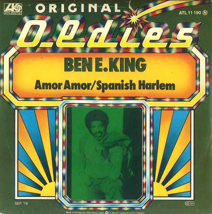 Ben E. King - Amor Amor Vinyl Singles Vinyl Very Good (VG) <br> Hoes Good Plus (G+)