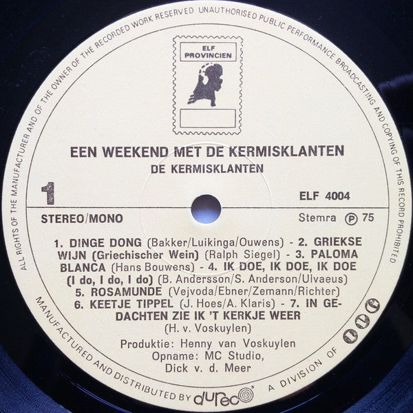 Kermisklanten - Een Weekend Met De Kermisklanten (LP) 40326 Vinyl LP Goede Staat