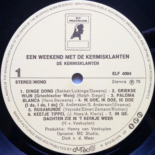 Kermisklanten - Een Weekend Met De Kermisklanten (LP)