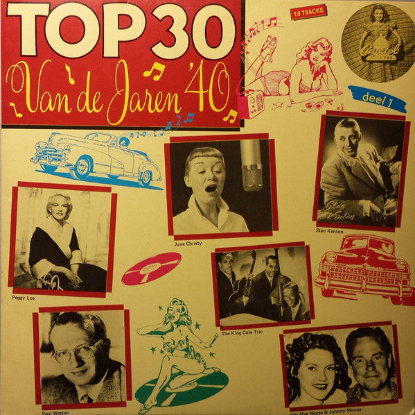 Various - Top 30 Van De Jaren 40 (LP) Vinyl LP Dubbel Vinyl Very Good (VG) <br> Hoes Good Plus (G+)