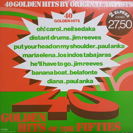 Various - 40 Golden Hits Of The Fifties (LP) 50458 Vinyl LP Dubbel VINYLSINGLES.NL
