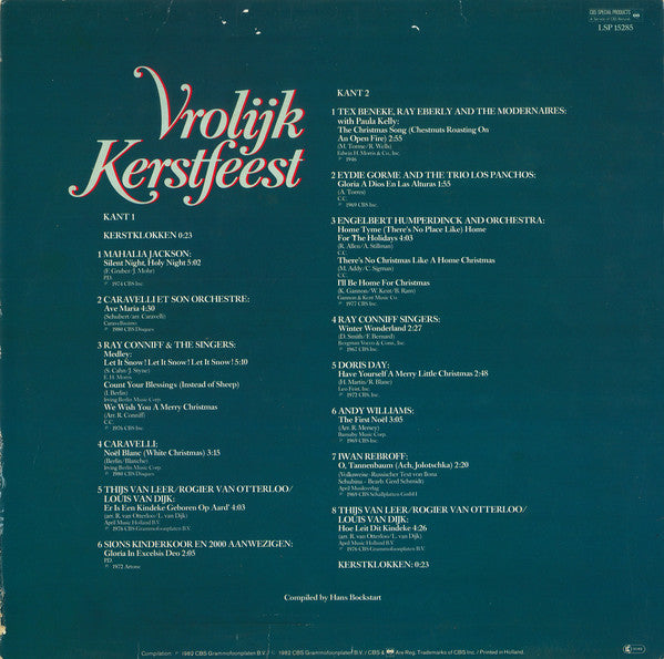 Various - Vrolijk Kerstfeest (LP) Vinyl LP Goede Staat