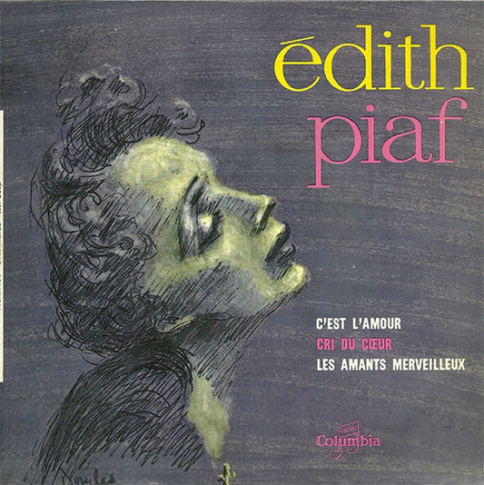 Edith Piaf - Les Amants Merveilleux Vinyl Singles EP Vinyl Very Good (VG) <br> Hoes Good Plus (G+)