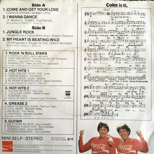 Various - Coca Cola Hot Hits * Vinyl Singles Vinyl Zeer Goed / Hoesje Goed "VINYLSINGLES.NL"