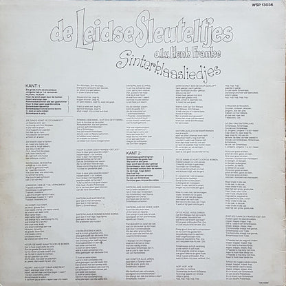 Leidse Sleuteltjes - Sinterklaasliedjes (LP) Vinyl LP Vinyl Very Good (VG) <br> Hoes Good Plus (G+)