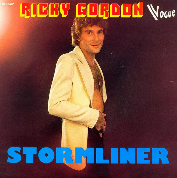Ricky Gordon - Stormliner Vinyl Singles Vinyl Very Good (VG) <br> Hoes Good Plus (G+)