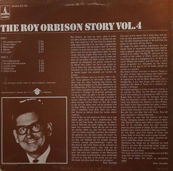 Roy Orbison - The Roy Orbison Story. Volume.4 (LP) 51146 Vinyl LP Goede Staat