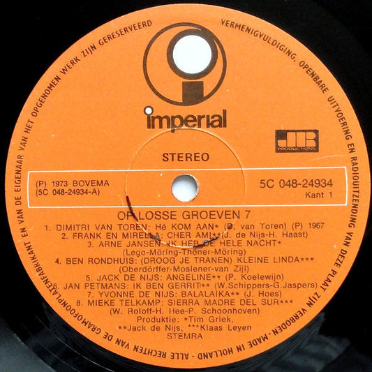 Various - Op Losse Groeven 7 (LP) 50703