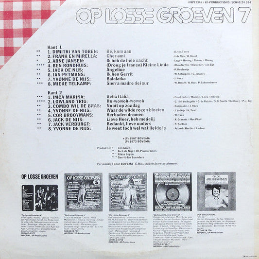 Various - Op Losse Groeven * (LP) Vinyl LP Vinyl Zeer Goed / Hoesje Goed "VINYLSINGLES.NL"