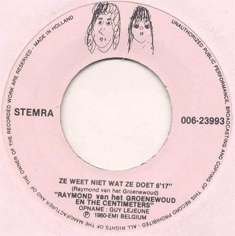 Raymond Van Het Groenewoud - Ze Weet Niet Wat Ze Doet 02042 Vinyl Singles Goede Staat