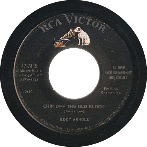 Eddy Arnold - Chip Off The Old Block Vinyl Singles Vinyl Very Good (VG) <br> Hoes Generic