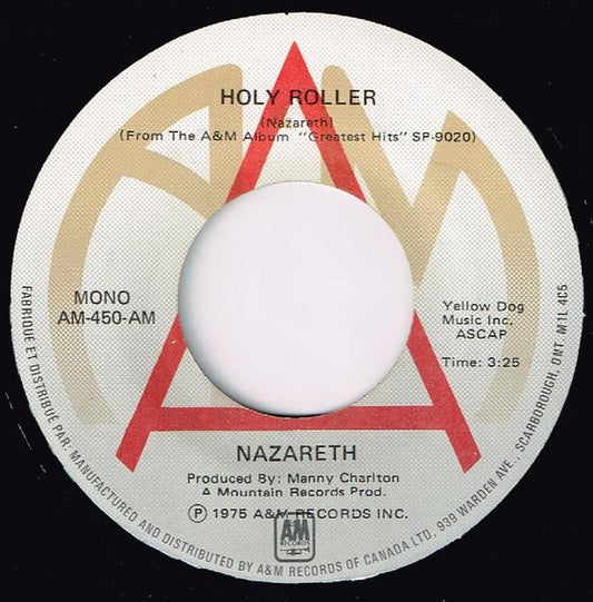 Nazareth - Holy Roller 19575 Vinyl Singles Goede Staat