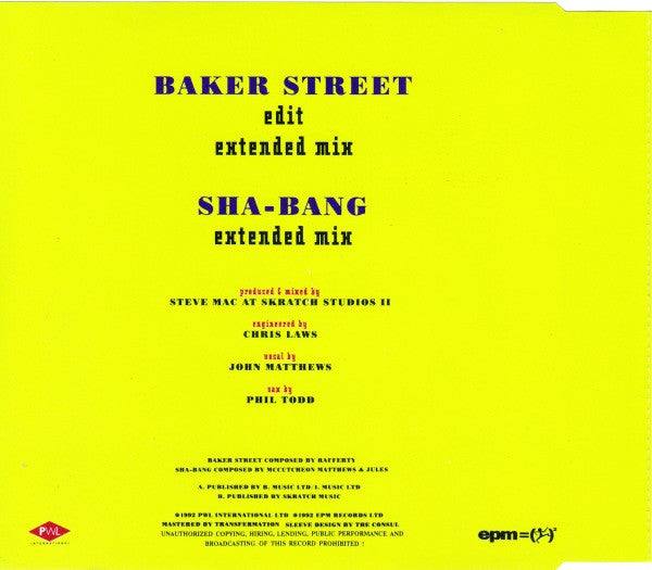 Undercover - Baker Street (CD) Compact Disc Single Goede Staat