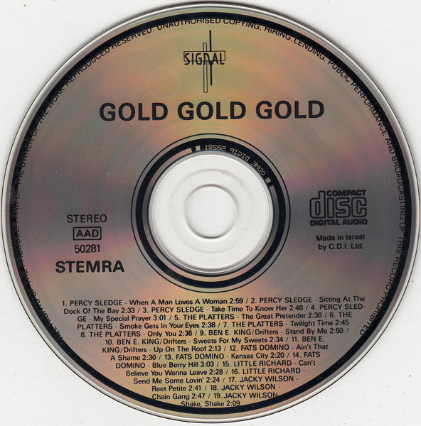 Various - Gold Gold Gold (CD) Compact Disc Goede Staat