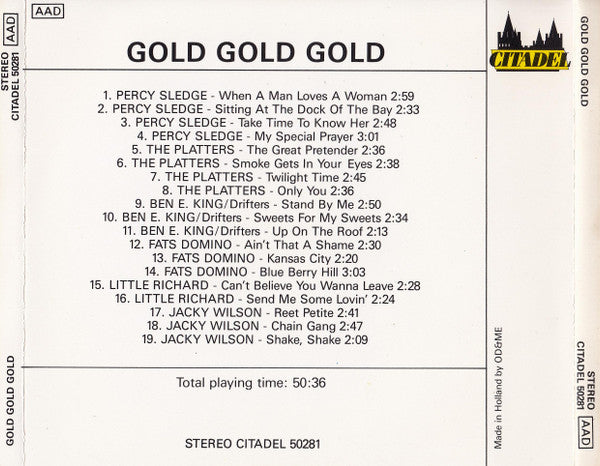 Various - Gold Gold Gold (CD) Compact Disc Goede Staat