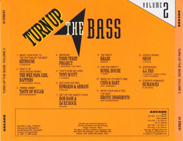 Various - Turn Up The Bass Volume * (CD) Compact Disc Goede Staat