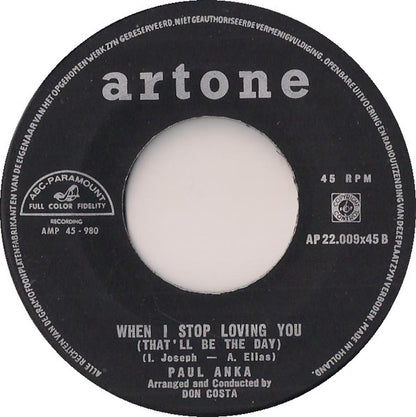 Paul Anka - You Are My Destiny Vinyl Singles Vinyl Goed / Hoes Generic