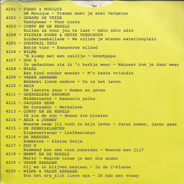 Duo X - Niemand Kan Ons Toch Scheiden Vinyl Singles Vinyl Zeer Goed / Hoesje Goed "VINYLSINGLES.NL"