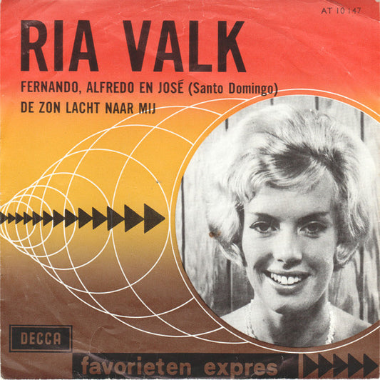 Ria Valk - Fernando, Alfredo En José (Santo Domingo) 37573 Vinyl Singles Goede Staat