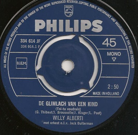 Willy Alberti - De Glimlach Van Een Kind Vinyl Singles Vinyl Goed / Hoes Generic