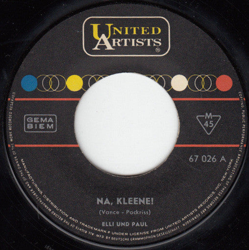 Elli Und Paul - Na, Kleene! Vinyl Singles Vinyl Very Good (VG) <br> Hoes Generic