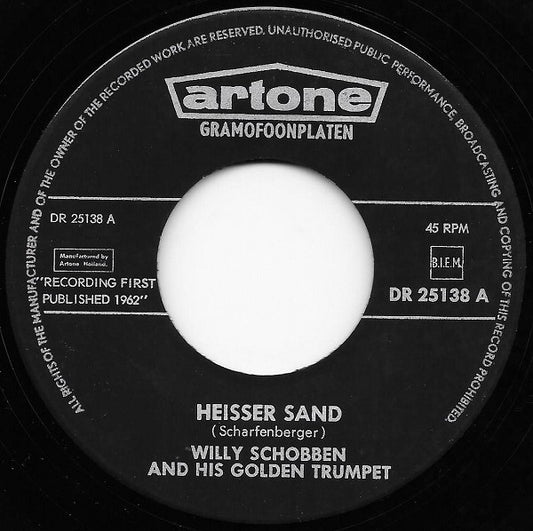 Willy Schobben - Heisser Sand Vinyl Singles Vinyl Goed / Hoes Generic