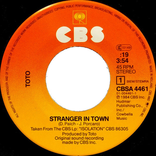 Toto - Stranger In Town Vinyl Singles Vinyl Goed / Hoes Generic