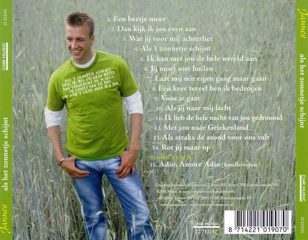 Jannes - Als Het Zonnetje Schijnt (CD) Compact Disc Goede Staat