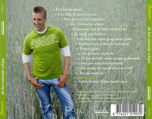 Jannes - Als Het Zonnetje Schijnt (CD) Compact Disc Goede Staat "VINYLSINGLES.NL"